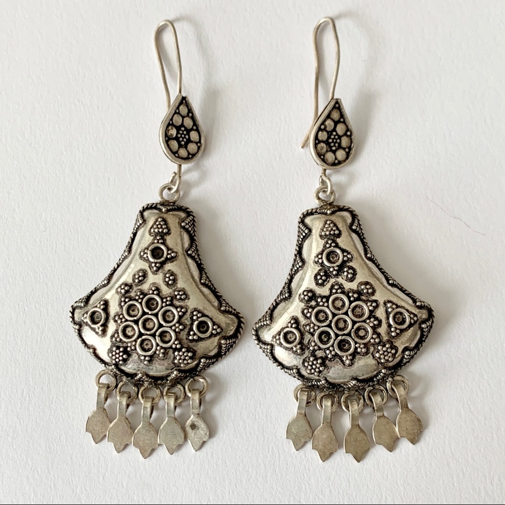 Vintage Silver Boho Earrings